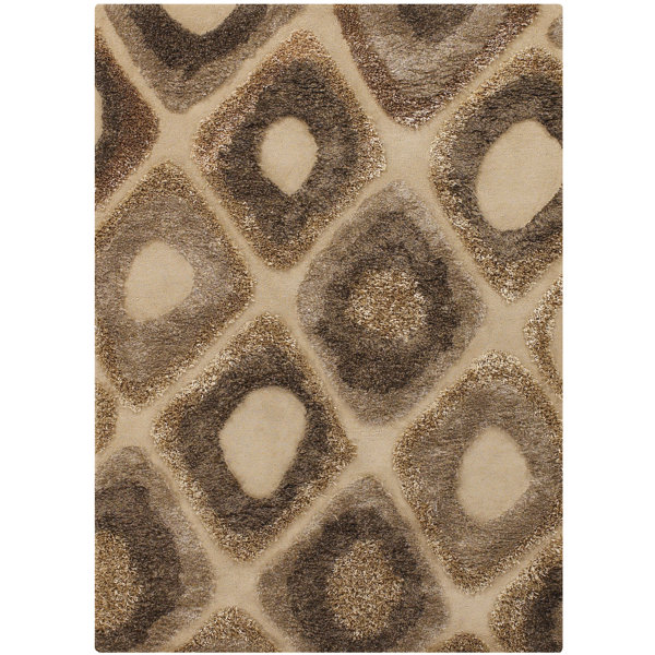 Chandra Dublin Handmade Wool Brown Rug Wayfair